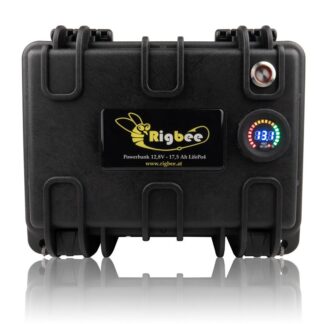 Rigbee Powerbank mit LiFePo4 Akku 12V 17,5Ah für Echolote