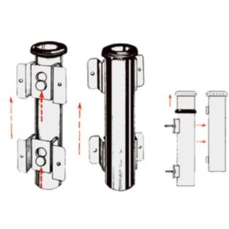 Herausziehbarer Angelrutenhalter für Wandmontage