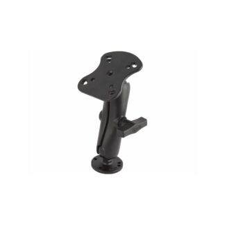 RAM Mounts Aufbau-Set für Humminbird / Apelco 97 - runde Basisplatte (AMPS), mittlerer Verbindungsarm, Adapterplatte, C-Kugel (1,5 Zoll), im Polybeute