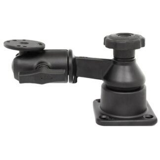 RAM Mounts Schwenkarm mit AMPS-Anbindung - Horizontal-Basis, Octagon-Verbindungsarm, runde Baisplatte, C-Kugel (1,5 Zoll), im Polybeutel