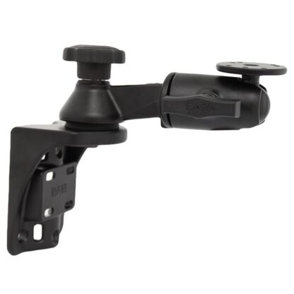 RAM Mounts Schwenkarm für vertikale Wandbefestigung mit AMPS-Anbindung - Vertikal-Basis, Octagon-Verbindungsarm, runde Basisplatte, C-Kugel (1,5 Zoll)
