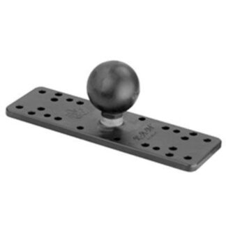 RAM Mounts Universalplatte für elektronische Marinegeräte - 158 x 50 mm, diverse Lochraster, C-Kugel (1,5 Zoll), im Polybeutel