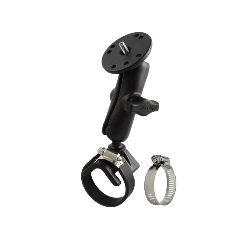 RAM Mounts Kamerahalterung für Lenker/Rohre mit 1/4"-20 Gewindestift - mit Klemmschelle, B-Kugel (1 Zoll)