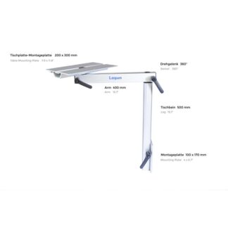 Lagun Tischgestell - flexibler Wohnmobiltisch Bootstisch