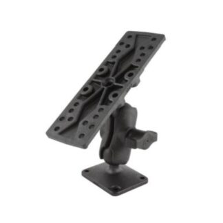 RAM Mounts Verbundstoff-Aufbau-Set - Basisplatte rechteckig, kurzer Verbindungsarm, universal Adapterplatte, B-Kugel (1 Zoll)