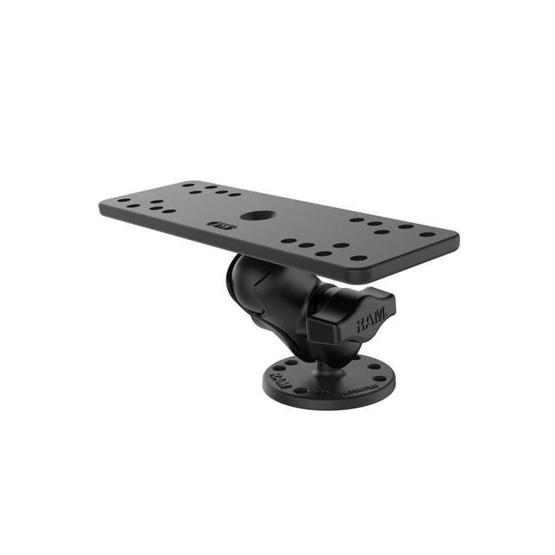 RAM MOUNTS AUFBAU-SET - B-KUGEL (1 ZOLL), RUNDE BASISPLATTE AMPS), KURZER VERBINDUNGSARM, UNIVERSAL-ADAPTERPLATTE – Bild 2