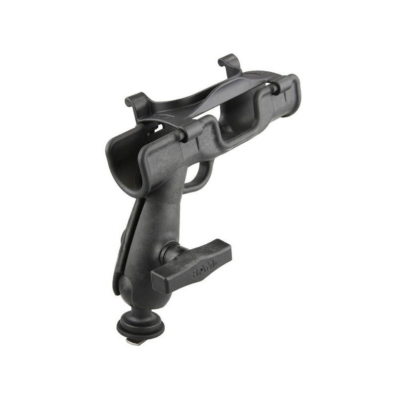 RAM MOUNTS ROD 2007 JR. ANGELRUTENHALTER MIT TRACK-ANBINDUNG (T-SLOT) - C-KUGEL (1,5 ZOLL), IM POLYBEUTEL