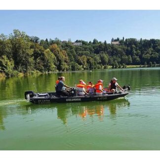 Sonderangebot: 6 x Tagesfahrten und nur 5 Tage bezahlen, Mietboot Nr. 54 HY Fish 5.0 mit 15 PS Motor & Steuerstand & Bugmotor