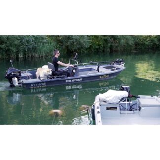 Mietboot Nr. 54 HY Fish 5.0 mit 15 PS Motor & Steuerstand & Bugmotor