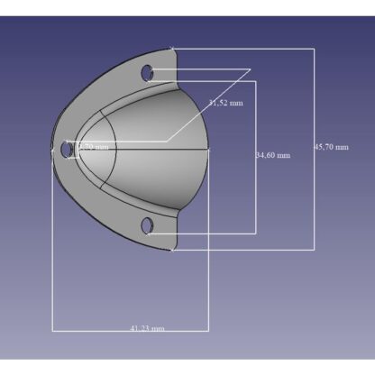 Lüftungsblech z. Schutz 41x44x12 mm – Bild 3