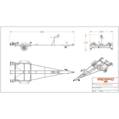 Bootstrailer 750V591L209 (5346) Ungebremst – Bild 4
