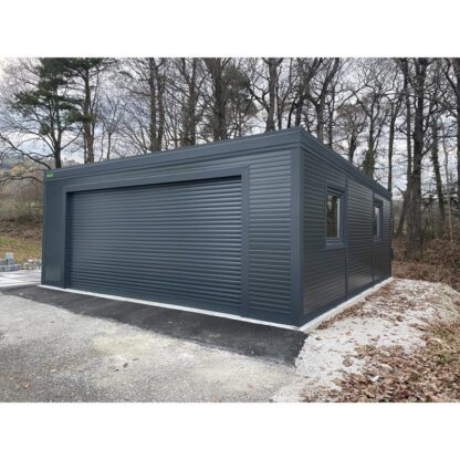 Garage 6.75 x 6.75  x 2.8 m isoliert mit Sektionaltor, 3 x Fenster und Türe – Bild 2