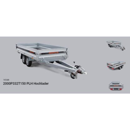 Respo Kastenanhänger 2000P332T150 PLH Hochlader (18348) – Bild 2