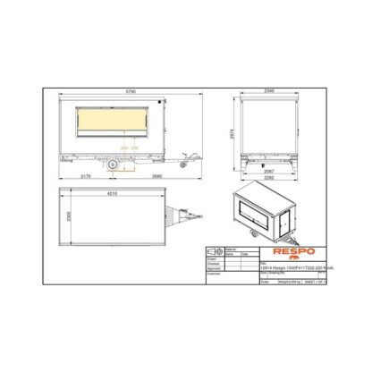 Respo Mobilanhänger 1500F411T222 Kiosk – Bild 6