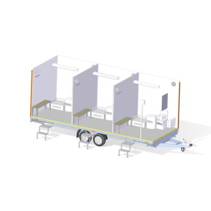 Respo Mobilanhänger 2000F612T222 drei Badezimmer und Toiletten (12989) – Bild 10