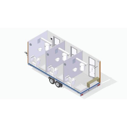 Respo Mobilanhänger 2000F612T222 drei Badezimmer und Toiletten (12989) – Bild 13