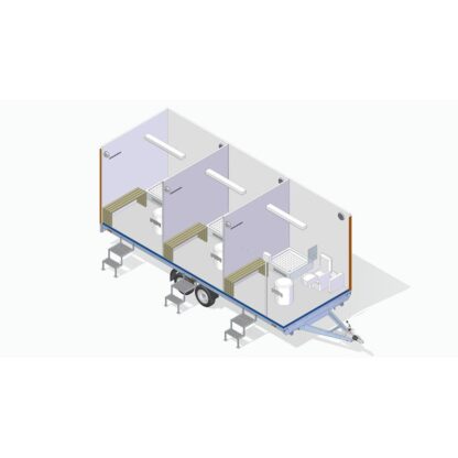 Respo Mobilanhänger 2000F612T222 drei Badezimmer und Toiletten (12989) – Bild 7