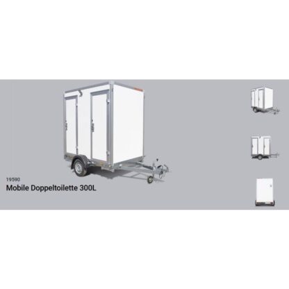 Respo Mobile Doppeltoilette 300L – Bild 2