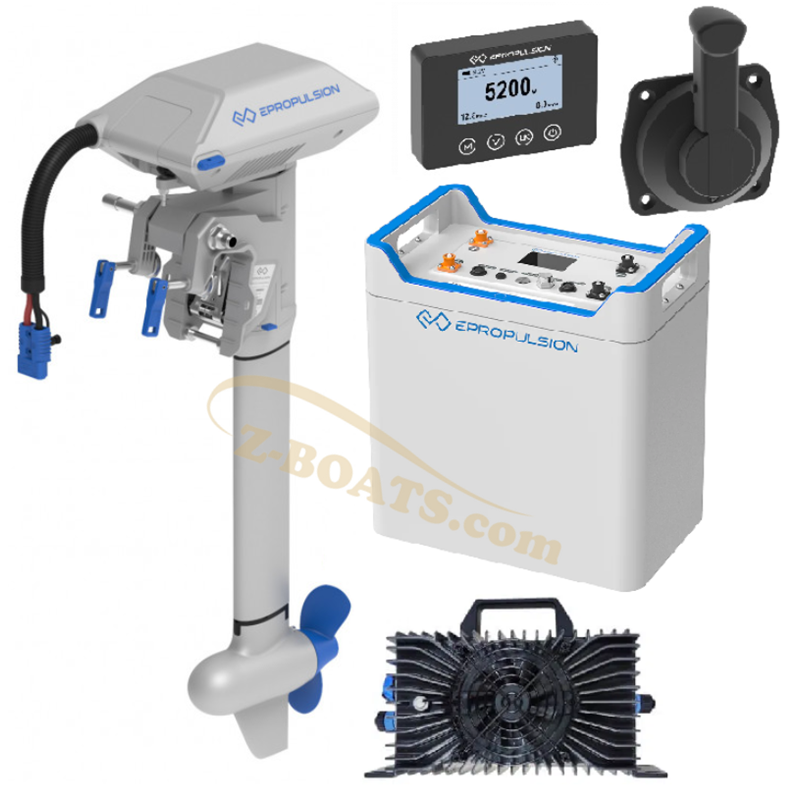 ePropulsion EVO Navy 4.3 S/L Kombipaket mit Fernbedienung Seitenmontage