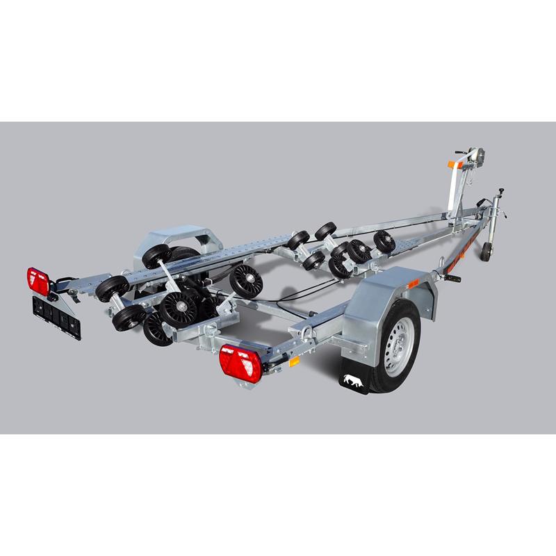 Bootstrailer 1200V571 Multiroller verstellbare Achse (21341-R) – Bild 3
