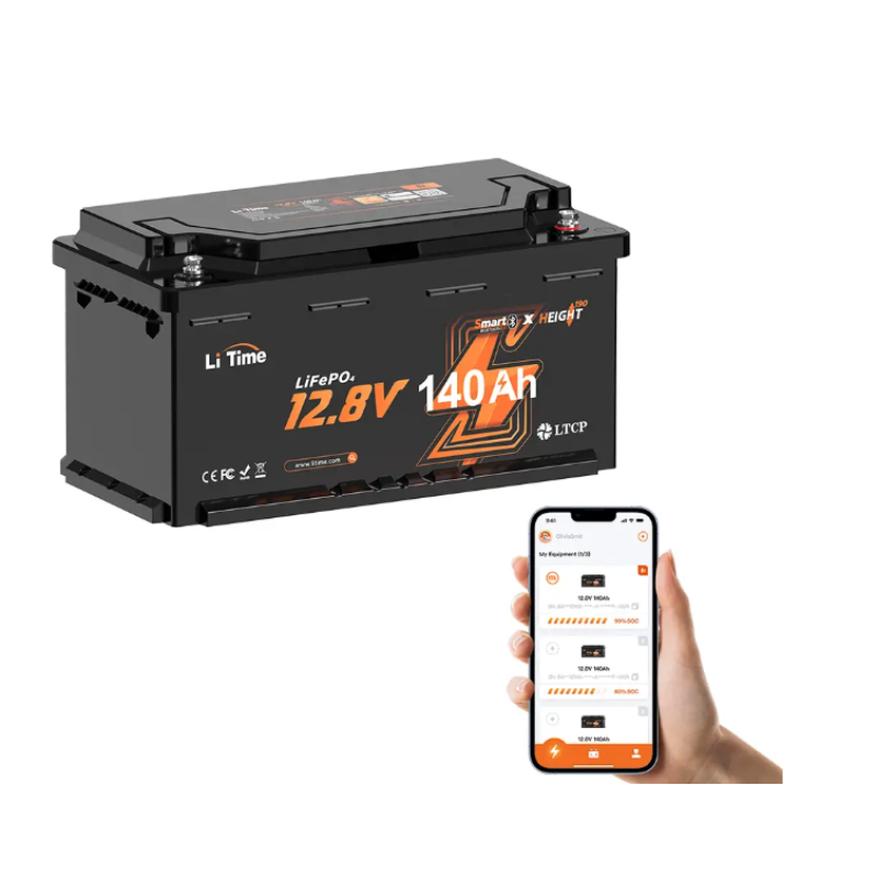12V LiFePO4 140Ah Deep Cycle Lithium-Batterie mit Bluetooth – DIN H8 L5 (Group 49), passend für Wohnmobil-Untersitz – Bild 2