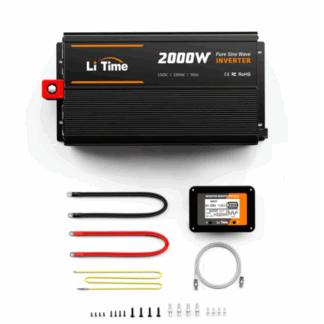 LiTime 2000W Reiner Sinsuswellen Wechselrichter 12VDC zu 230VAC Konverter