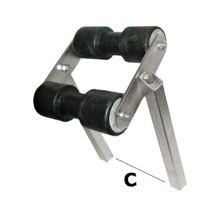 Bewegliche Mittelrolle Rohrquerschnitt 30x30 mm