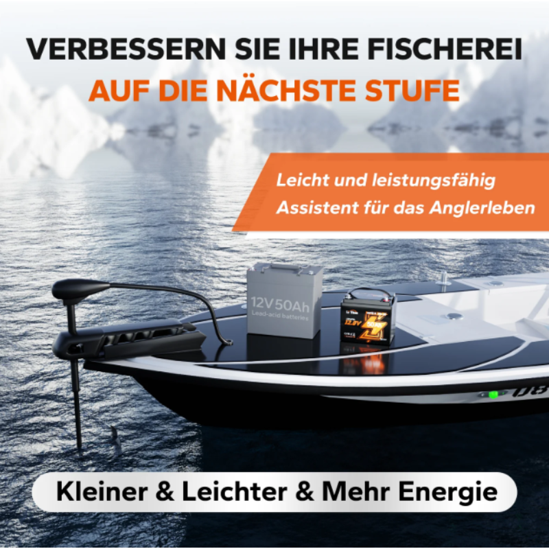 LiFePO4 12V 50Ah Bluetooth Kälteschutz Deep Cycle Lithium Batterie für Elektro Bootsmotor – Bild 8