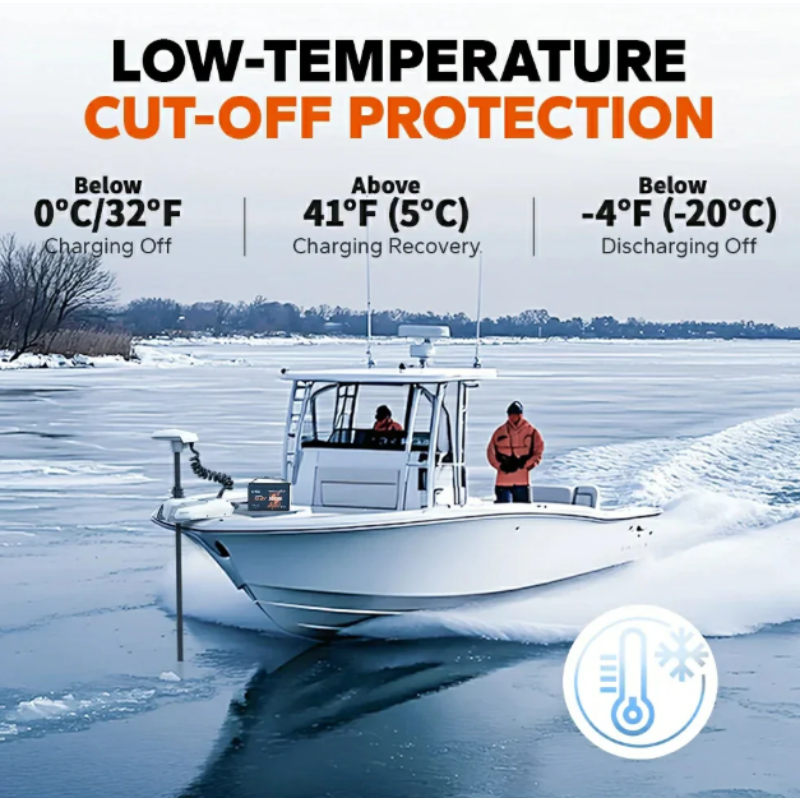 LiTime 12V 100Ah Smart LiFePO4 Marine-Batterie für elektrischen Außenbord-Trolling-Motor – Bild 6
