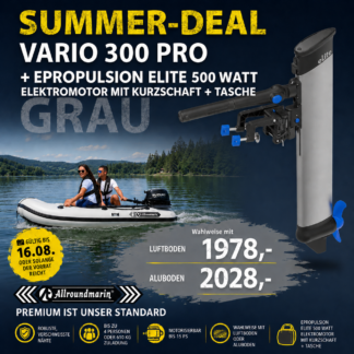 Package Vario 300 Pro + Epropulsion eLite 500 Watt Elektromotor mit Tasche/Kurzschaft