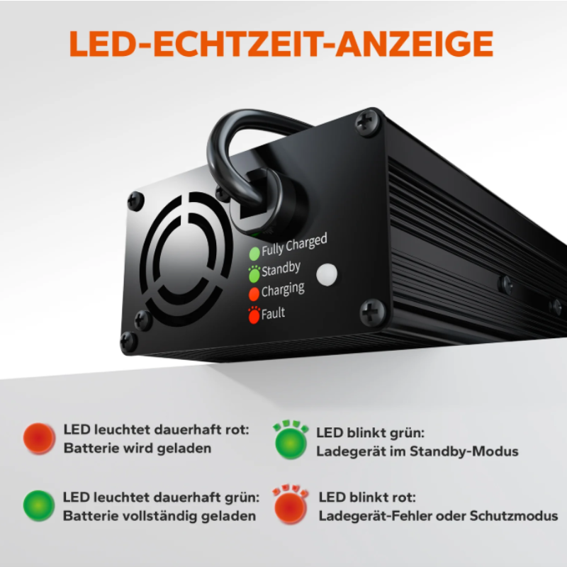 LiTime 14.6V 10A Lithium Batterieladegerät für 12V LiFePO4 Lithium Batterie – Bild 8