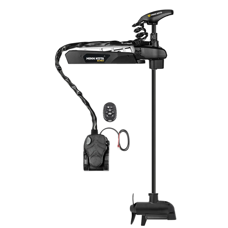 Minn Kota Ultrex Quest 2 90/115 lbs 24/36V 132 cm mit MSI Geber, Kabelzug-Fußpedal und Micro Remote